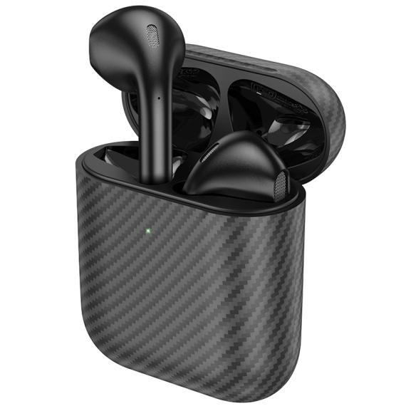 Hoco EW41 Plus - Casti Wireless, Ear Buds, Bluetooth 5.3, In-Ear, 200h Stand-By Carbon Design, 350mAh, Negru