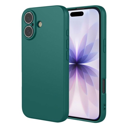 Husa Maxcell pentru APPLE iPhone 17 – Soft MicroFiber, TPU - verde inchis