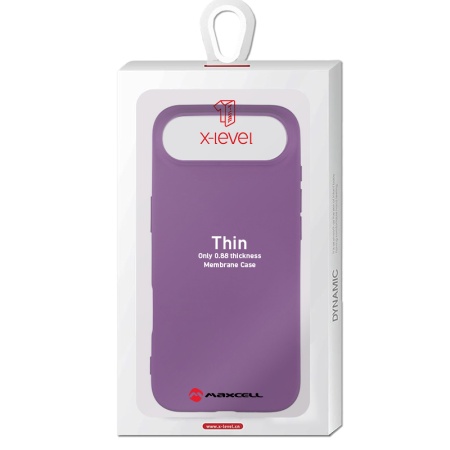 Husa X-Level pentru APPLE iPhone 17 Air – Thin Series, SoftTouch, TPU – lila