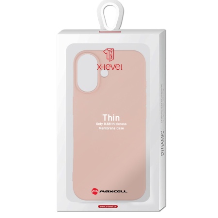 Husa X-Level pentru APPLE iPhone 17 - Subtire, SoftTouch, TPU - roz