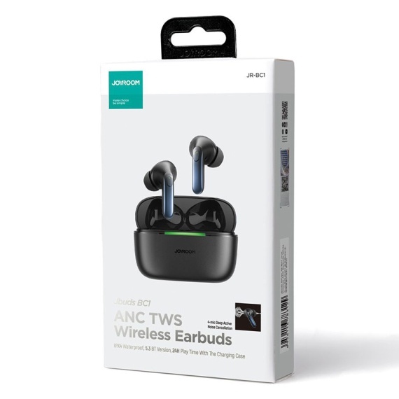 Joyroom JR-BC1 - Casti Wireless, Ear Buds, Bluetooth 5.3, StandBy, 380mAh, Negru