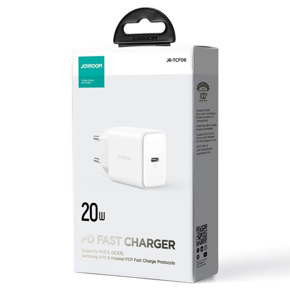 Joyroom JR-TCF06 - Incarcator Retea, 20W, 1xUSB-C, PD, Alb
