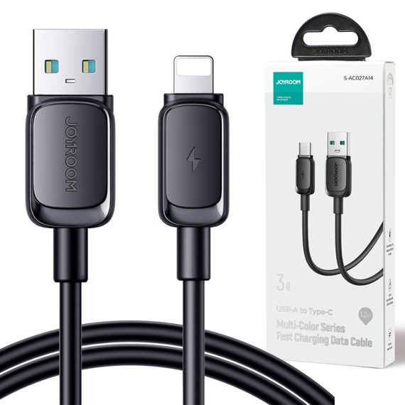 Joyroom S-AL012A14 - Cablu Date si Incarcare, USB la Lightning, 3A, 1.2m, Negru