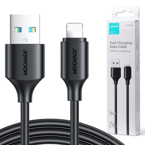 Joyroom S-UL012A9 - Cablu Date si Incarcare, USB-A-A la Lightning, 2.4A, 2m, Negru