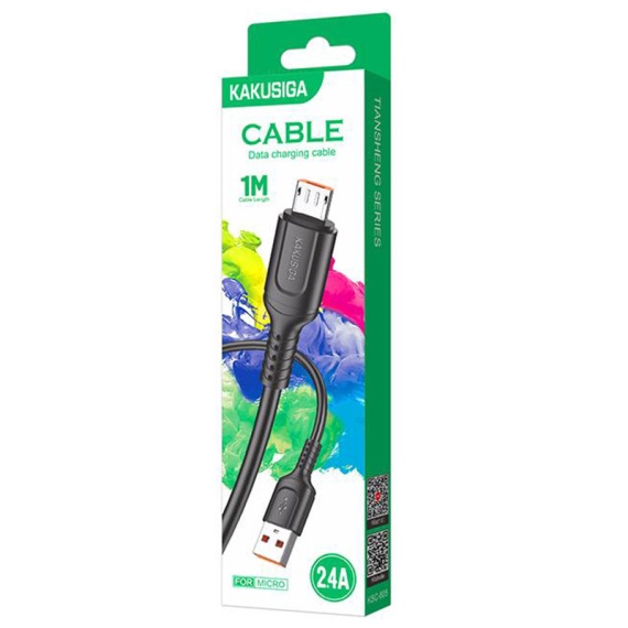 Kaku KSC-805 - Cablu Date si Incarcare, USB la MicroUSB, 18W, 2.4A, 1m, Negru