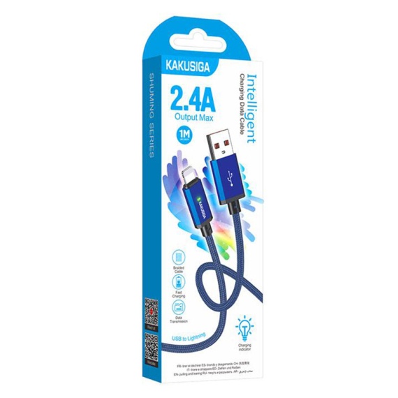 Kaku KSC-967 - Cablu Date si Incarcare, USB la MicroUSB, 18W, 2.4A, 1m, Albastru