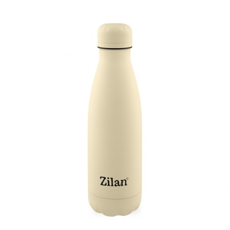 Sticla termos ZILAN, 500ml, inox SUS304, mentine 24h rece / 18h cald, ZLN0821, crem