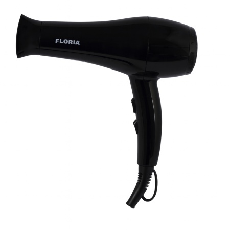 Uscator de par Floria ZLN8983, 1800W, 3 trepte temperatura, 2 trepte viteza, jet aer rece, grila ceramica cu ioni, concentrator, negru