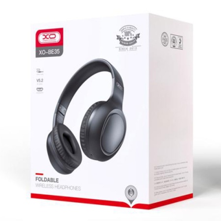 XO BE35 – Casti wireless Over Ear Bluetooth 5.2 Gaming Elegant, negru