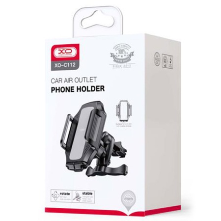 XO C112 – Suport auto cu cleme laterale pentru ventilatie MultiAngle Pull Hook, negru
