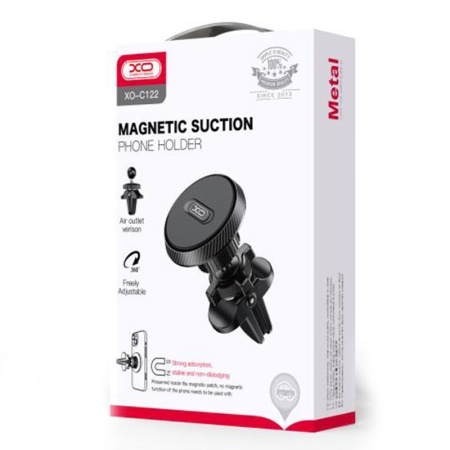 XO C122 – Suport auto magnetic pentru ventilatie, rotativ MultiAngle Lock Position, negru