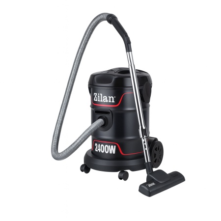 Aspirator 2400W Zilan ZLN2006, fara sac, functie de suflare, capacitate 21L, filtru lavabil, negru