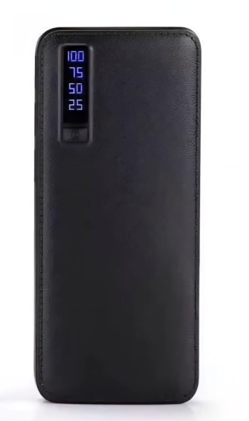 Baterie externa 20000mAh LED extern 3 USB-A, Afisaj LCD, Negru