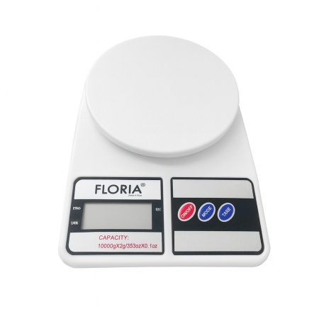 Cantar de bucatarie digital 10kg Floria ZLN9075, display LCD
