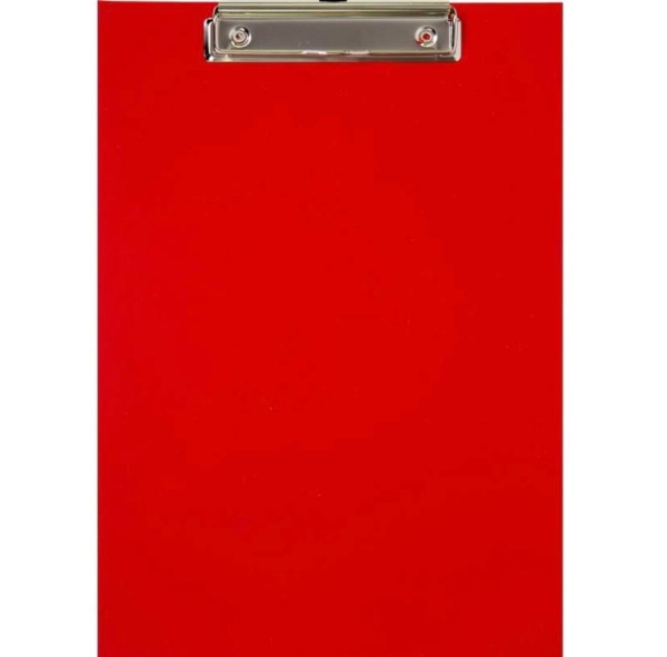 Clipboard A4 simplu NOKI 4220, Standard, PP, Certificare, Rosu