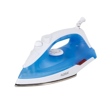 Fier de calcat 1600W Floria ZLN9686, talpa inox, capacitate 180ml, temperatura reglabila, alb/albastru