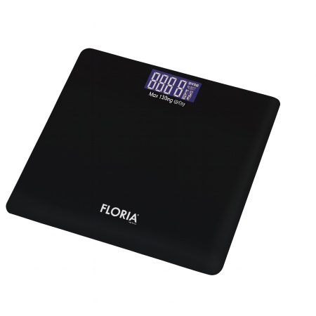 Floria ZLN7684 – Cantar corporal sticla securizata 3-180kg, display LCD, negru