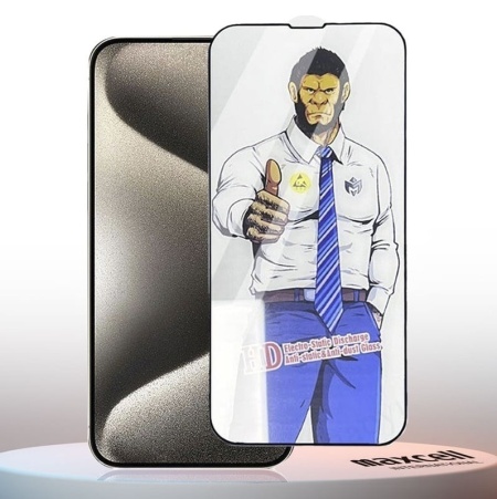 Folie protectie ecran ESD 6D pentru APPLE iPhone 16 Pro Max, full glass, antistatica, acoperire completa, negru