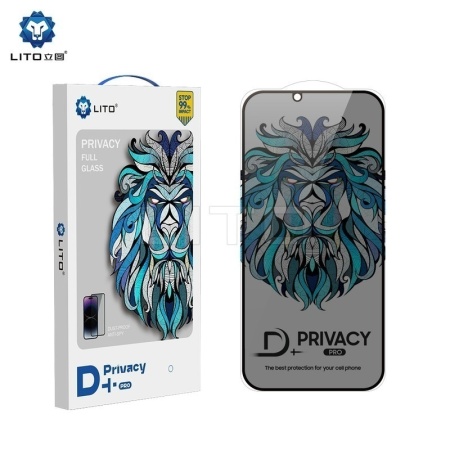 Folii Protectie ecran LITO Folie D+ Pro Privacy, BLISTER, iPhone 14 Pro Max, Black