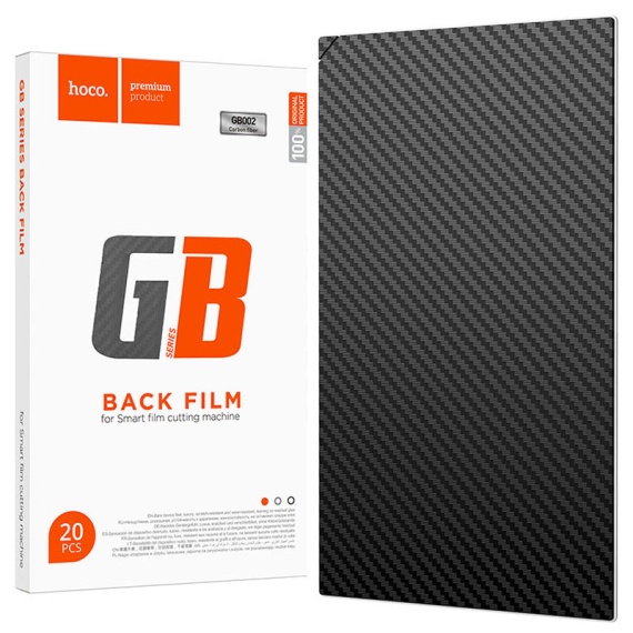 Hoco GB009 - Folie protectie ecran UNIVERSAL 120x180mm, Cutter/Plotter, Carbon Pattern, HydroGel Film, [Ambalat 20 buc]