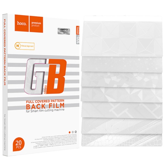 Hoco GB013 - SET Folii Cutter/Plotter, Emboss Pattern,120x180mm, Universal, HydroGel Film, MIX, 20 buc