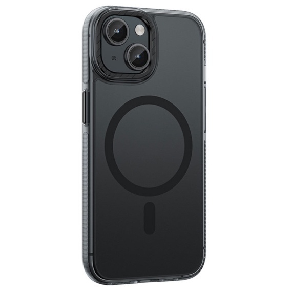 Husa Hoco AS2 - iPhone 15 Plus, MagSafe, GripEdge, Matte, Negru