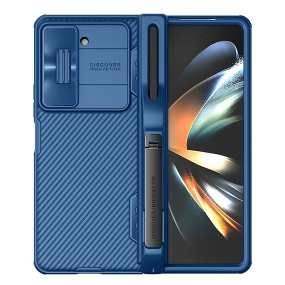 Husa Nillkin, Galaxy Z Fold 5, CamShield Pro, TPU, Albastru