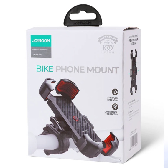 Joyroom JR-ZS288 - Suport Moto/Bike, cu cleme laterale, fixare dubla, montaj Ghidon, MultiAngle, Secure Lock,