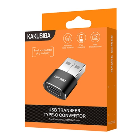 Kaku KSC-530 - Adaptor OTG Transfer, Type-C la USB-A, Negru