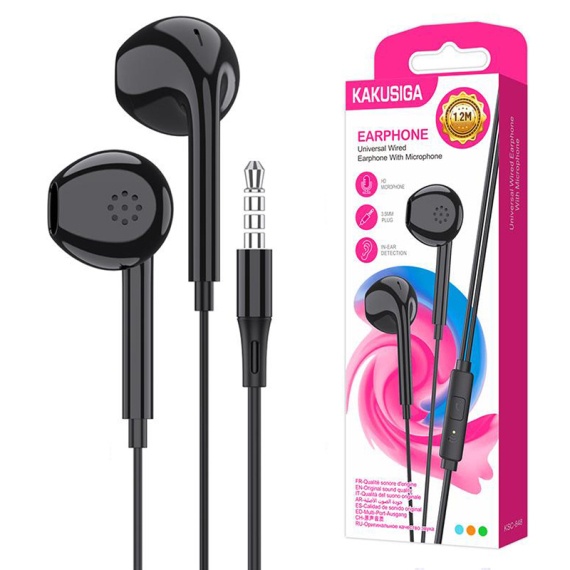 Kaku KSC-848 - Casti cu Fir, In Ear, 3.5mm, 1.2m, Mic & Volume Key, Negru