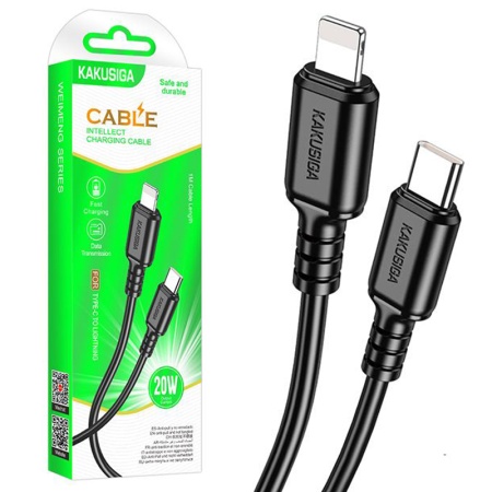 Kaku KSC-982 – Cablu Type-C la Lightning PD20W QC3.0 1m, negru