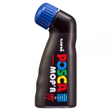 M1421 - Marker UNI Posca mop'r pcm22, varf rotund buretat, 3.0-19.0mm, albastru