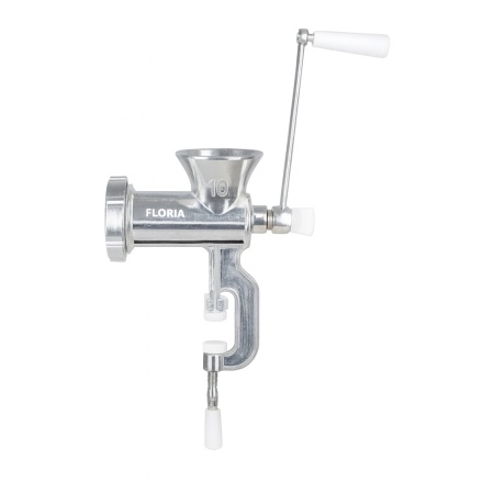 Masina de tocat carne manuala Floria, aluminiu, prindere menghina, ZLN2553, argintiu
