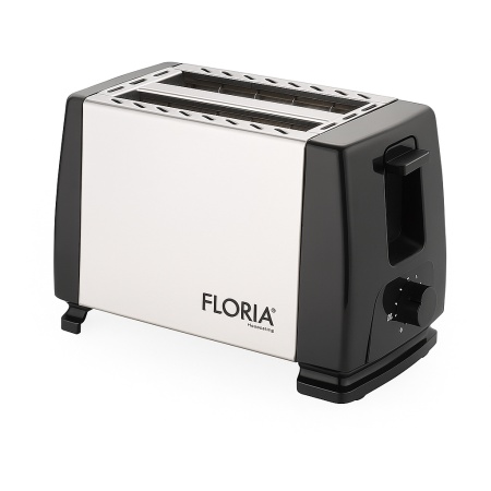 Prajitor de paine Floria ZLN1840 – 700W, 7 nivele de rumenire, 2 fante, buton oprire, functie dezghetare, inox/negru