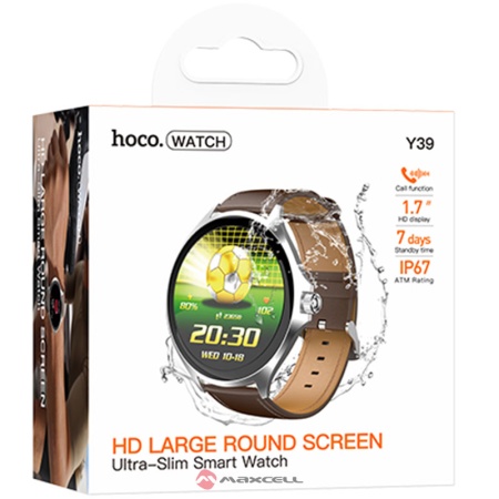 SmartWatch HOCO Y39, Bluetooth 5.3, AMOLED, 300mAh, BLISTER, SILVER