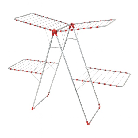 Uscator rufe ZILAN SCARLATTO, 33m, metal anticoroziv, pliabil ajustabil, ZLN4229, gri