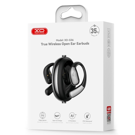 XO G36 - Casti Wireless In Ear Bluetooth 5.0, AI Translator, 400mAh, Negru,