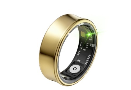 XO RS01 - Smart Ring cu Multi-Senzori, BT 5.1, 220mAh, Titanium, Marimea 10, Gold
