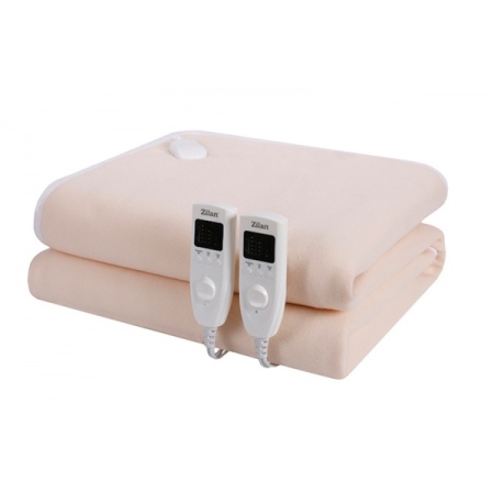Zilan ZLN-4120 – Patura electrica dubla 160x140 cm, 5 trepte incalzire, temporizator 10 ore, crem