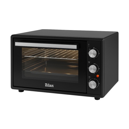 Zilan ZLN2433 – Cuptor electric 65L, 2000W, termostat reglabil, timer 90 min, geam dublu, 3 trepte putere, negru