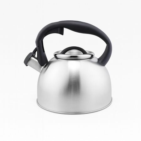 Ceainic inox cu fluier FLORIA, 3L, exterior polishat, baza larga, ZLN1269, argintiu