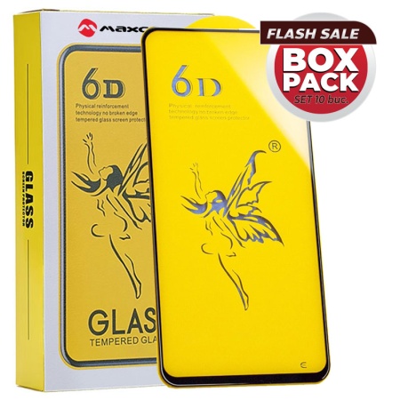Folie protectie ecran SAMSUNG Galaxy A07 (A075), 6D Full Cover, frame, Fairy Clear, negru - set 10 buc