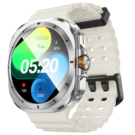 Hoco Y29 – Ceas SmartWatch Sport, BT 5.3, Apel, GPS, Silver