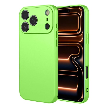 Husa Maxcell pentru APPLE iPhone 17 Pro – Soft MicroFiber, TPU - verde menta