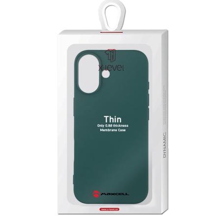 Husa X-Level pentru APPLE iPhone 17 - Subtire, SoftTouch, TPU - verde inchis