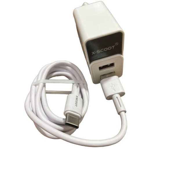 Incarcator USB-A, IOS, 2 Porturi, 5.1A-20W, Compatibil iPhone, Alb