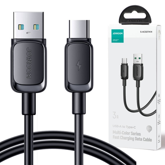 Joyroom S-AC027A14 - Cablu Date si Incarcare, USB-A la Type-C, 3A, 1.2m, Negru