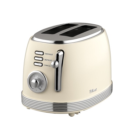 Prajitor de paine 850W, Zilan ZLN1191 RETRO, 2 felii, 6 trepte prajire, functie dezghetare si reincalzire, tavita firimituri