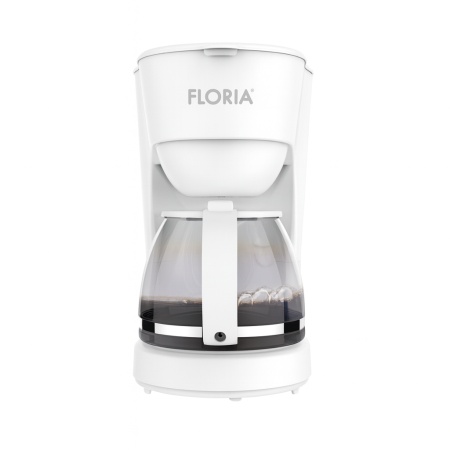 Aparat de facut cafea 600W, Floria ZLN9274, 1.2L, oprire automata, anti-picurare, alb