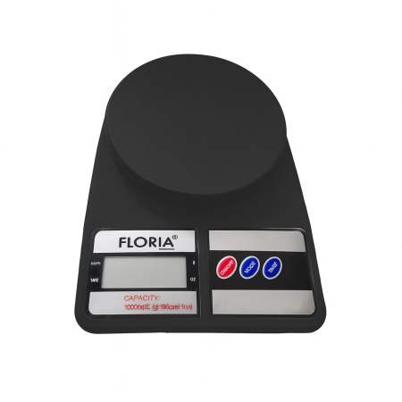 Cantar de bucatarie digital 10kg Floria ZLN9076, display LCD, negru